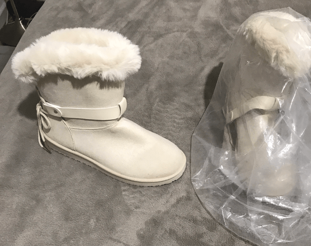 V BY VERY Beige Boots - Size 6 - M17 