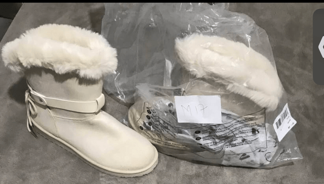 V BY VERY Beige Boots - Size 6 - M17 
