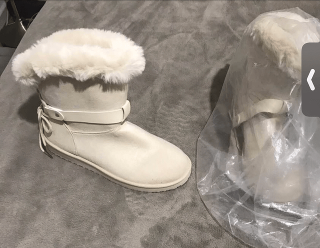 V BY VERY Beige Boots - Size 6 - M17 